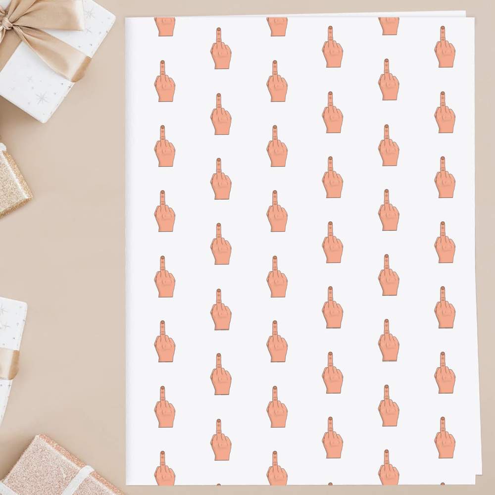 'Swearing Middle Finger' Gift Wrap / Wrapping Paper / Gift Tags (GI035457) - Picture 12 of 16