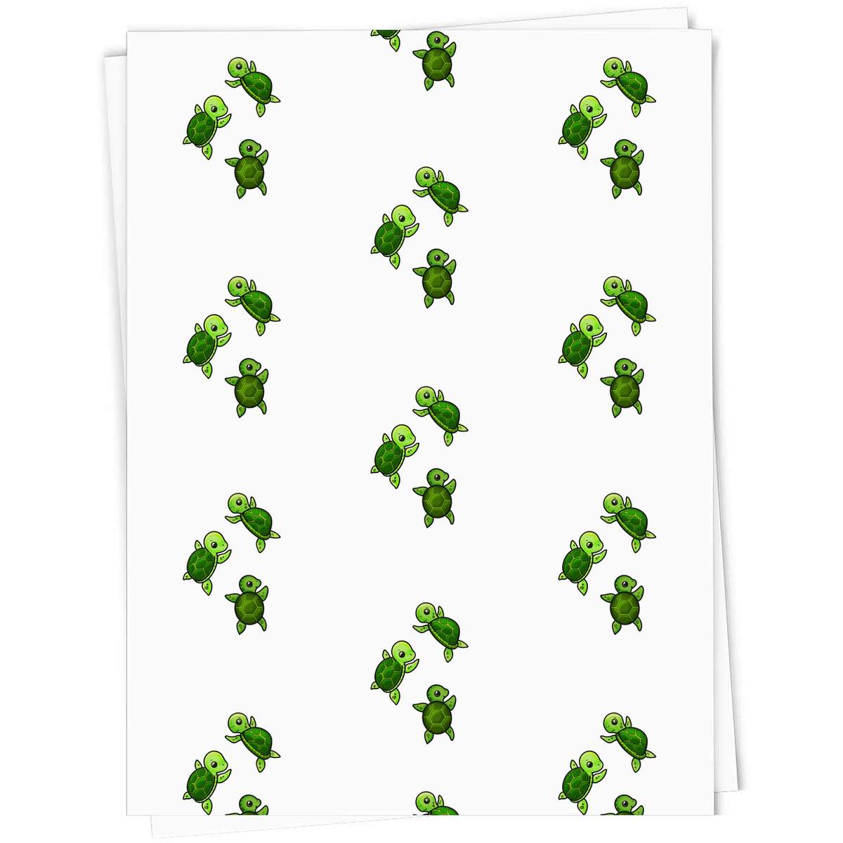 5 x 'Swimming Baby Turtles' Gift Wrapping Paper Sheets - 91cm x 61cm - Present Paper for Birthdays, Christmas and Special Occasions (GI00067199)