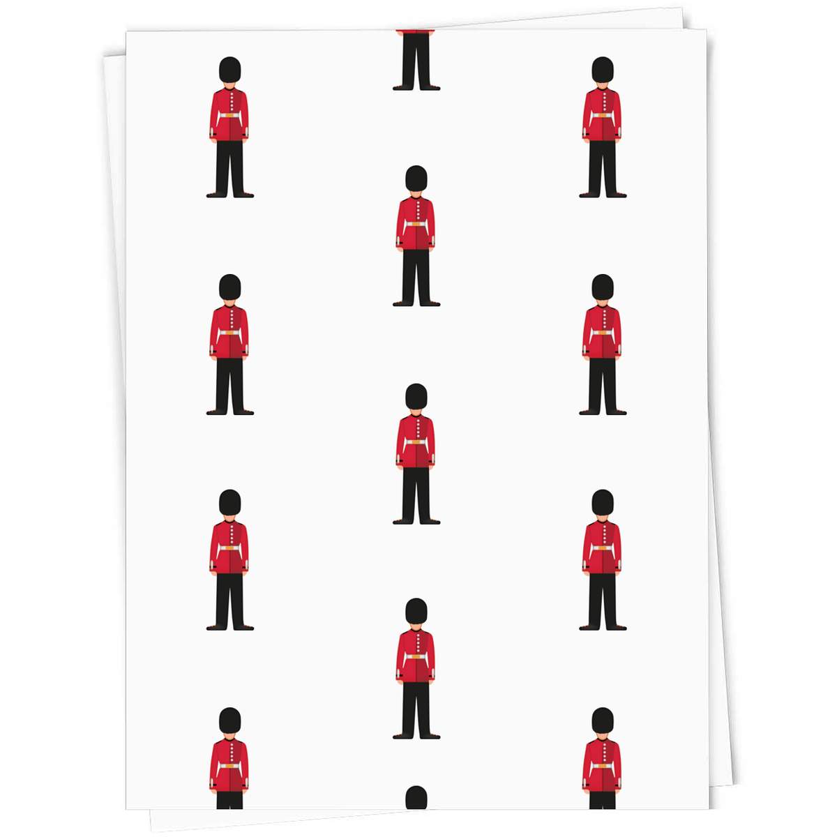 5 x A1 'Royal Guard Soldier' Gift Wrap  / Wrapping Paper Sheets (GI00069833)