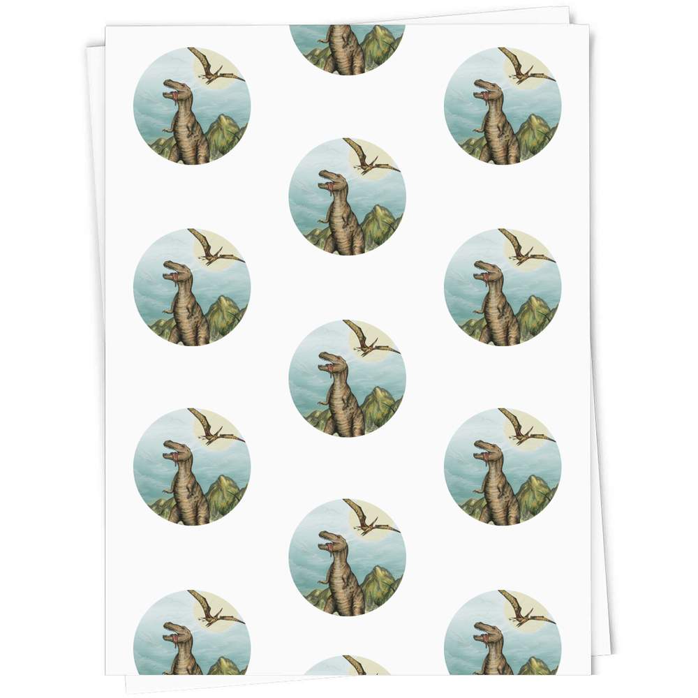 'Dinosaur Landscape' Gift Wrap / Wrapping Paper / Gift Tags (GI041559) - Picture 9 of 16