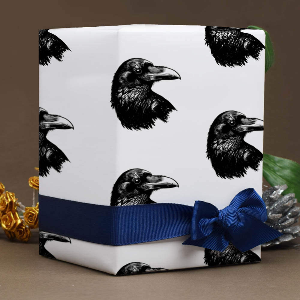 'Raven Head' Gift Wrap / Wrapping Paper / Gift Tags (GI047012) - Picture 10 of 16