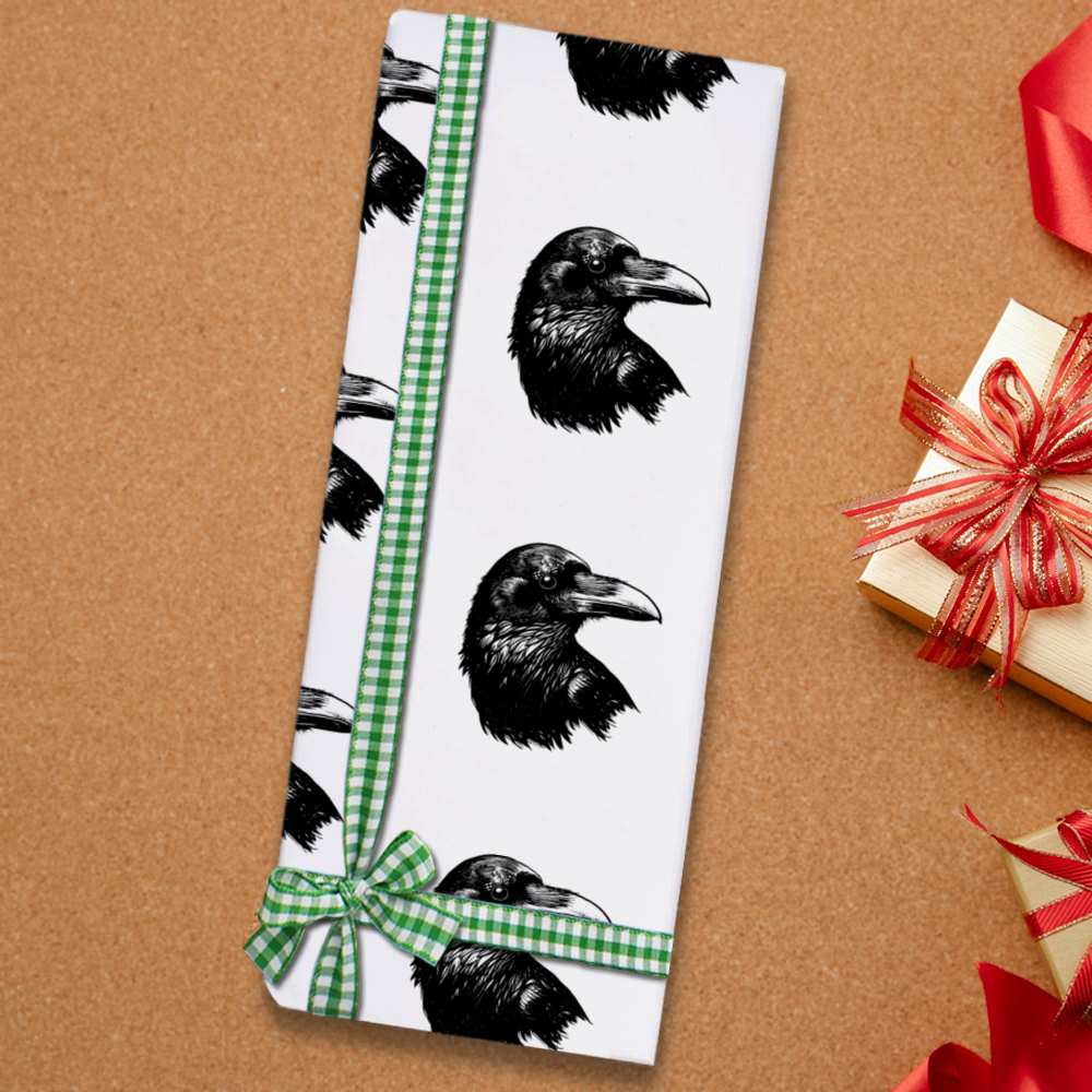 'Raven Head' Gift Wrap / Wrapping Paper / Gift Tags (GI047012) - Picture 11 of 16
