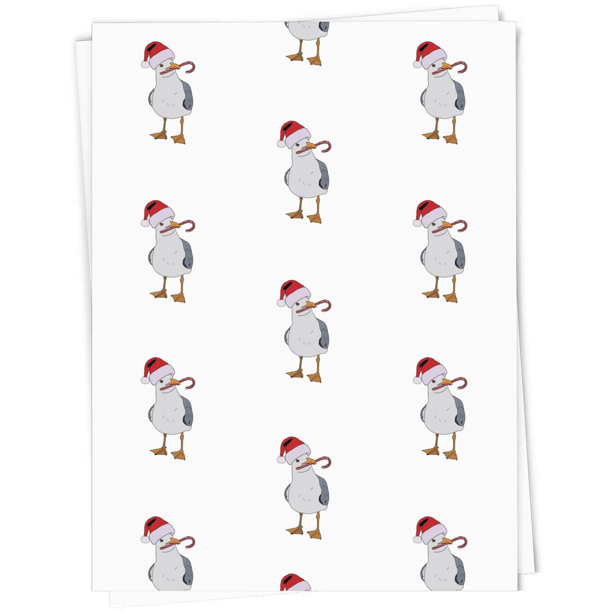 5 x A1 'Christmas Seagull ' Gift Wrap  / Wrapping Paper Sheets (GI00098894)
