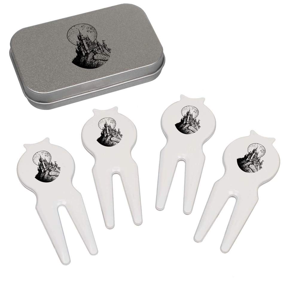 'Moonlit Castle' Golf Divot Tool / Repair Fork Gift Set (GO00063821)