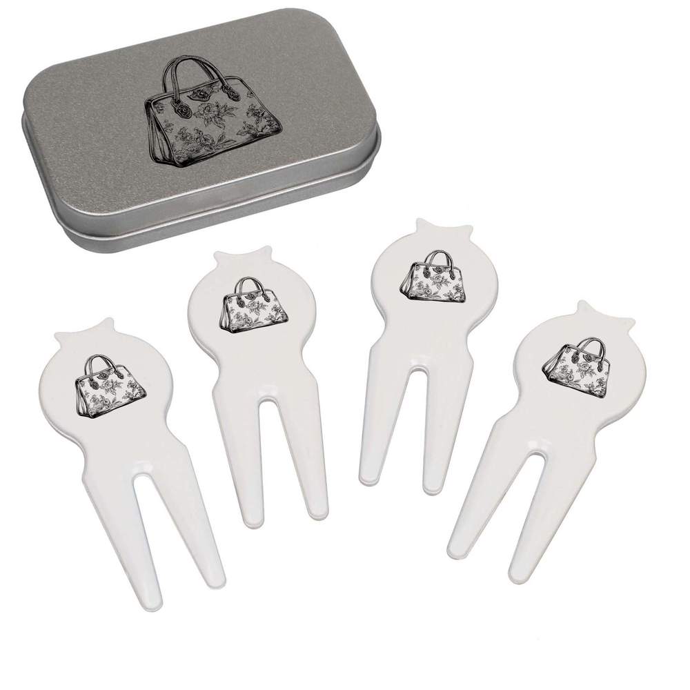 'Floral Handbag' Golf Divot Tool / Repair Fork Gift Set (GO00064409)