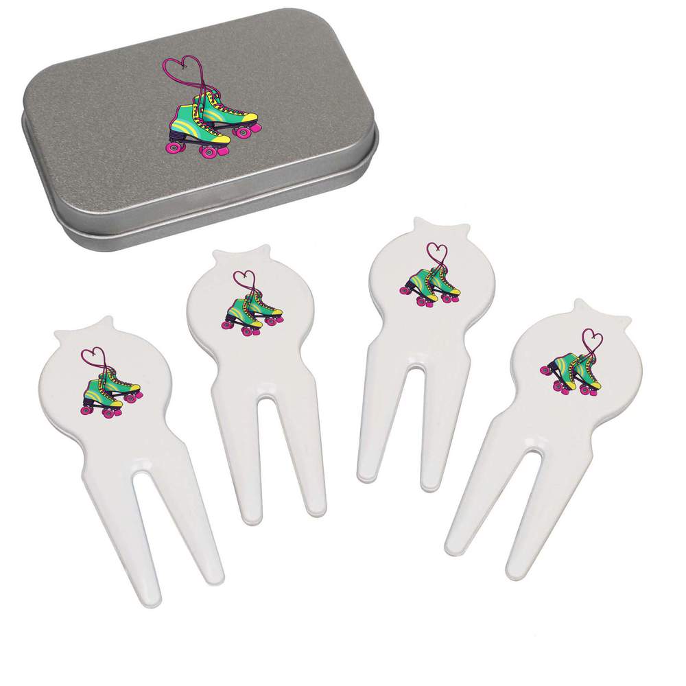'Love Roller Skates ' Golf Divot Tool / Repair Fork Gift Set (GO00067710)