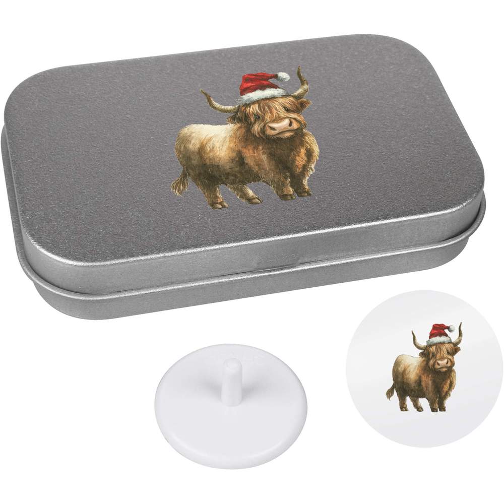'Highland Cow Wearing Santa Hat' Golf Markers Gift Set (GO00085512)