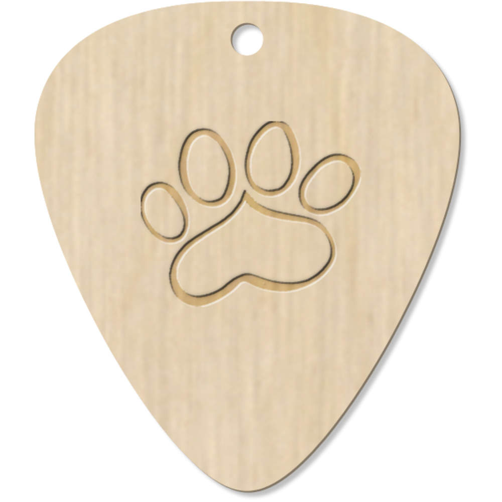 7 x 'Cat Paw' Guitar Picks / Pendants (GP00000062)