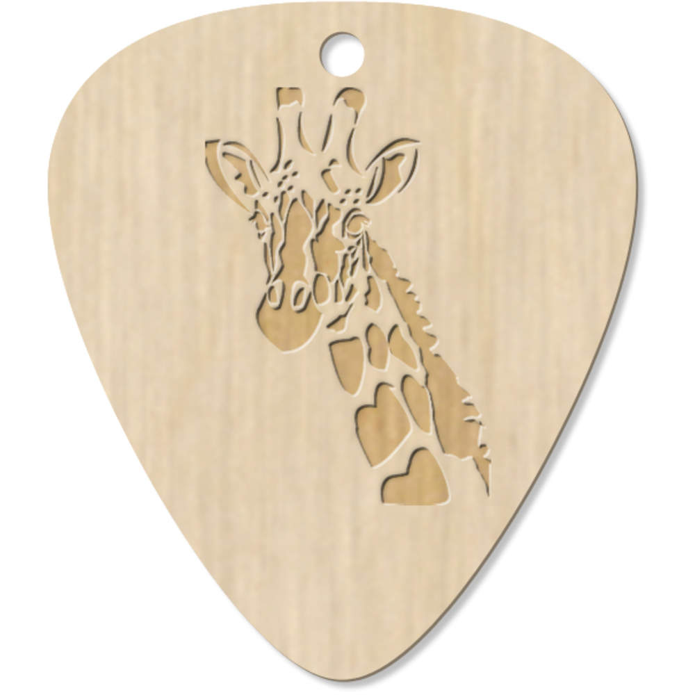 7 x 'Giraffe' Guitar Picks / Pendants (GP00000807)