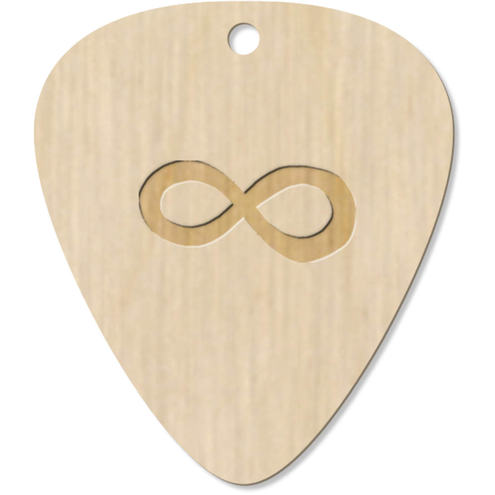 7 x 'Infinity Symbol' Guitar Picks / Pendants (GP00001182)