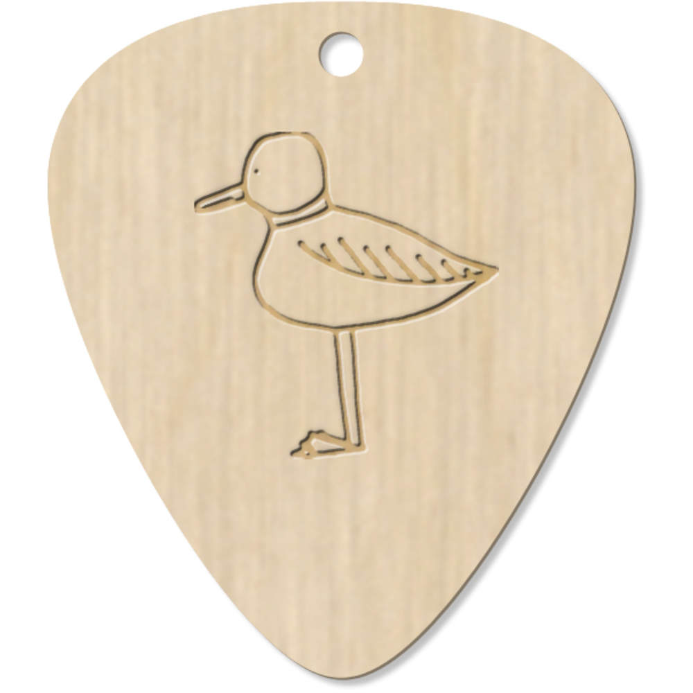 7 x 'Seagull' Guitar Picks / Pendants (GP00002285)