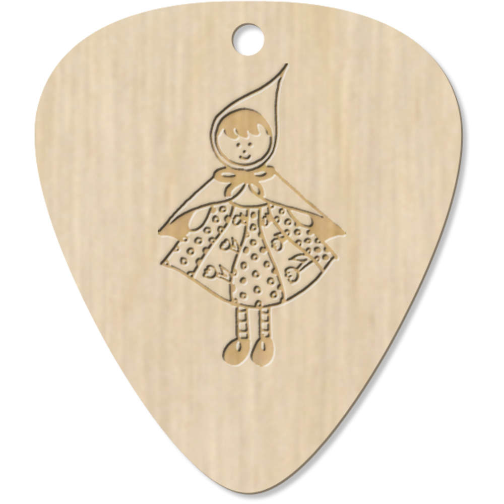 7 x 'Red Riding Hood' Guitar Picks / Pendants (GP00002543)