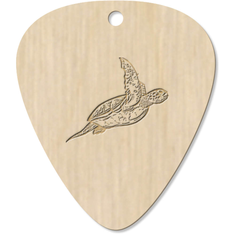 7 x 'Sea Turtle' Guitar Picks / Pendants (GP00004471)