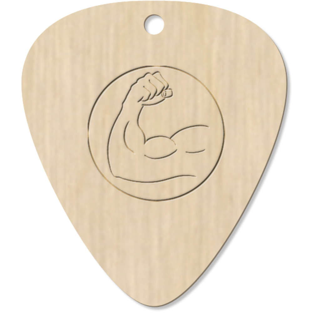 7 x 'Bicep' Guitar Picks / Pendants (GP00004564)