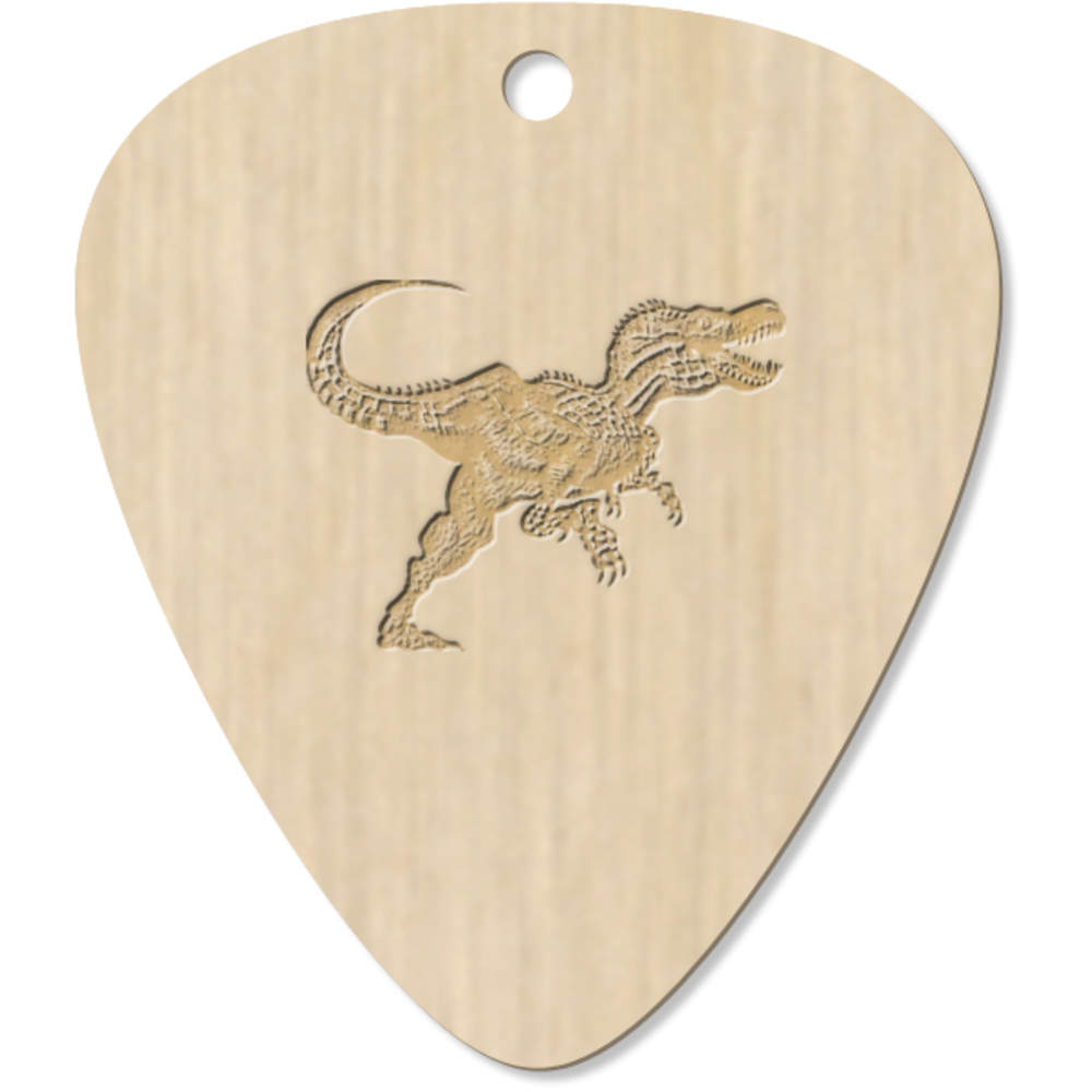 7 x 'Running Dinosaur' Guitar Picks / Pendants (GP00004807)