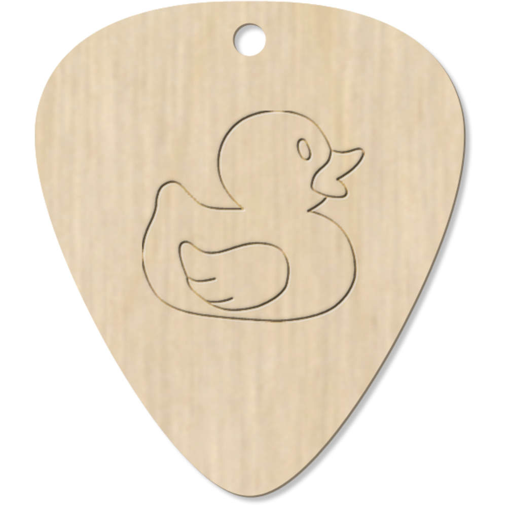 7 x 'Rubber Duck' Guitar Picks / Pendants (GP00005370)