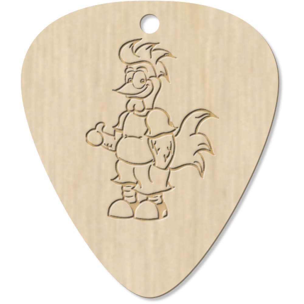 7 x 'Cool Rooster' Guitar Picks / Pendants (GP00005813)