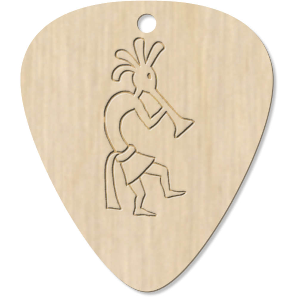 7 x 'Kokopelli' Guitar Picks / Pendants (GP00006166)