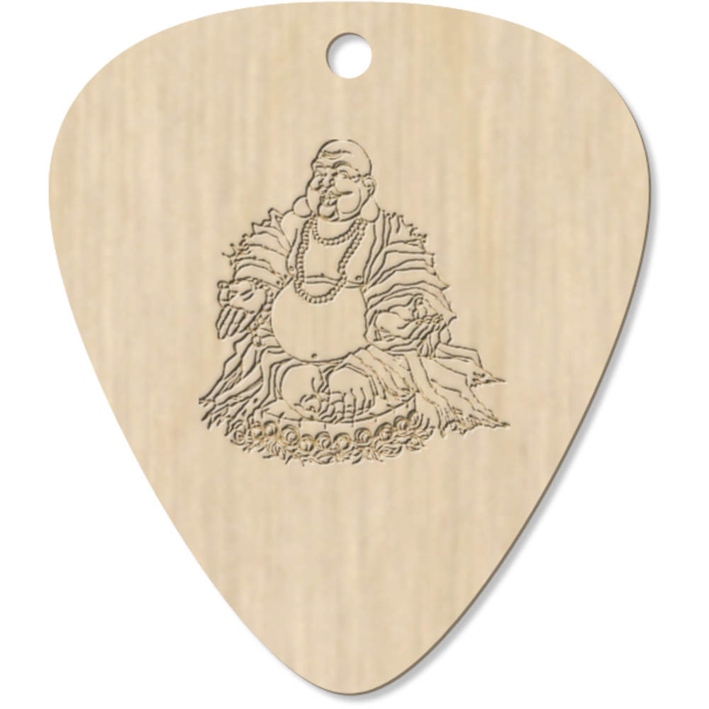 7 x 'Buddha' Guitar Picks / Pendants (GP00006390)