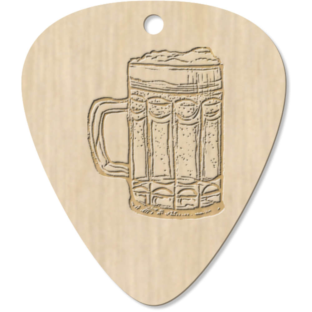 7 x 'Glass Of Beer' Guitar Picks / Pendants (GP00006715)