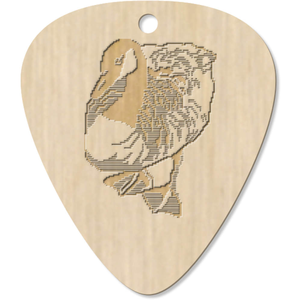 7 x 'Pixel Canadian Goose' Guitar Picks / Pendants (GP00009170)