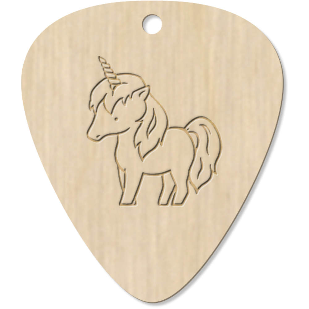 7 x 'Cute Unicorn' Guitar Picks / Pendants (GP00011588)