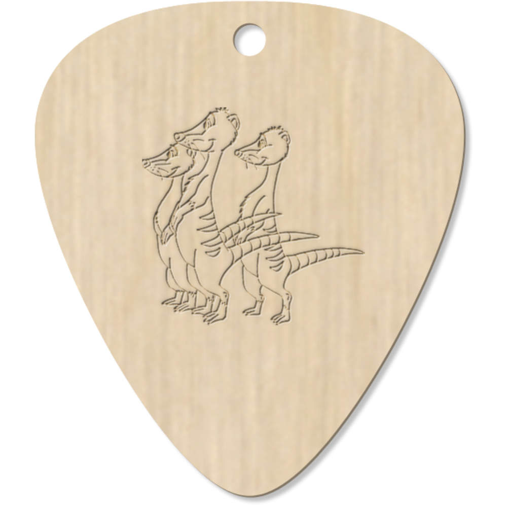 7 x 'Family Of Meerkats' Guitar Picks / Pendants (GP00012976)