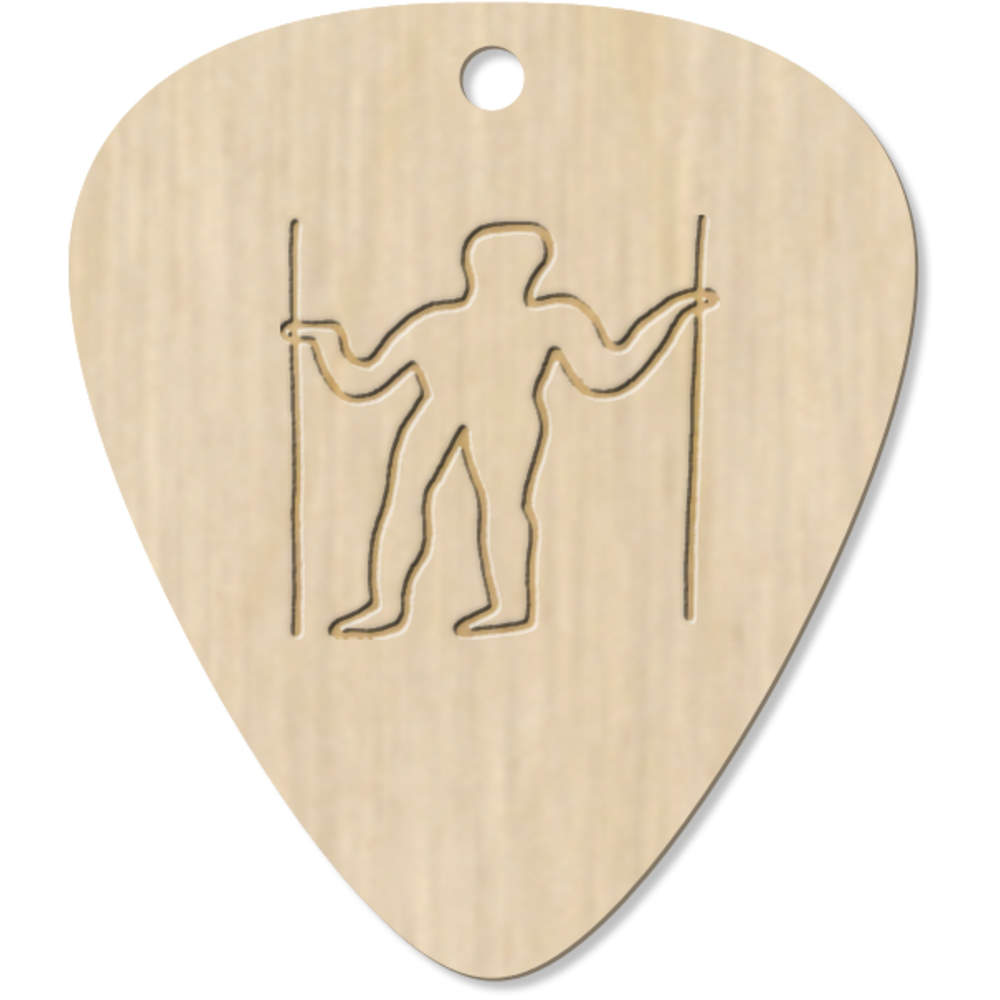 7 x 'Longman Of Wilmington' Guitar Picks / Pendants (GP00013737)