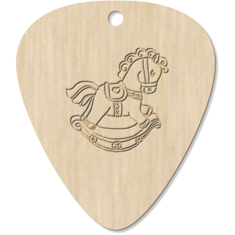 7 x 'Rocking Horse' Guitar Picks / Pendants (GP00013768)