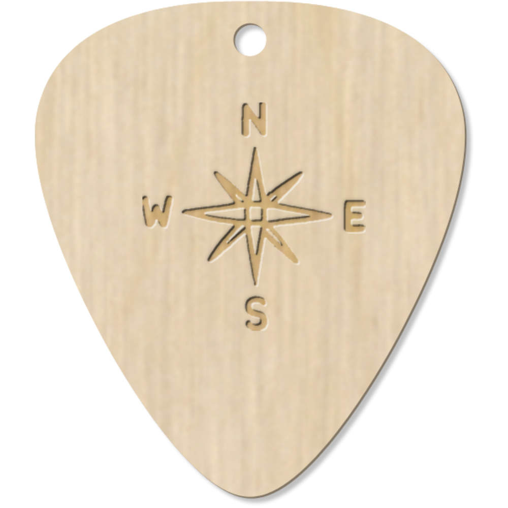 7 x 'Star Compass' Guitar Picks / Pendants (GP00013786)