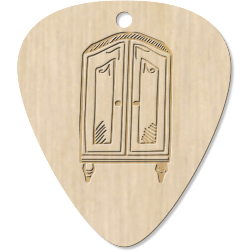 7 x 'Fancy Wardrobe' Guitar Picks / Pendants (GP00015127)