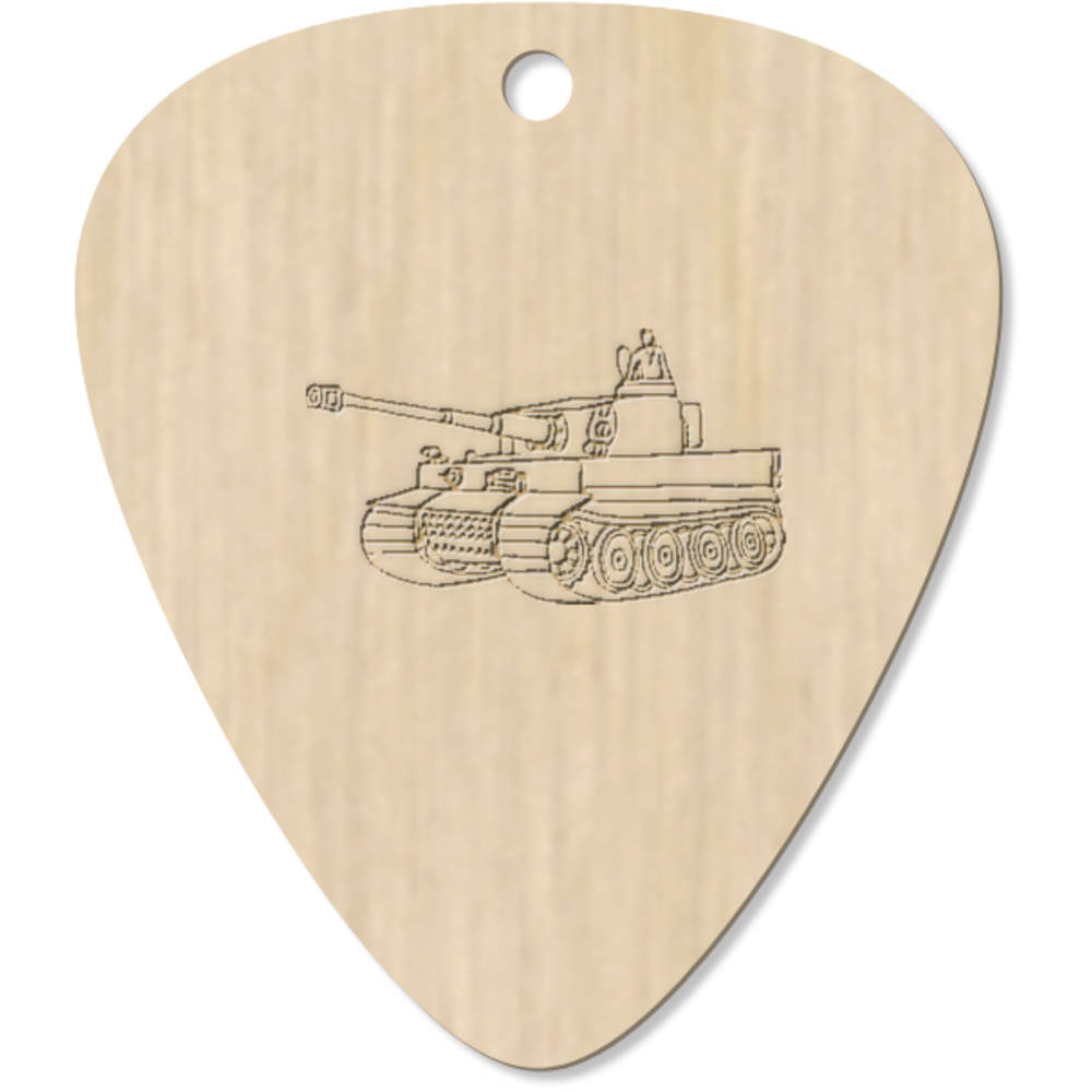 7 x 'War Tank' Guitar Picks / Pendants (GP00015318)