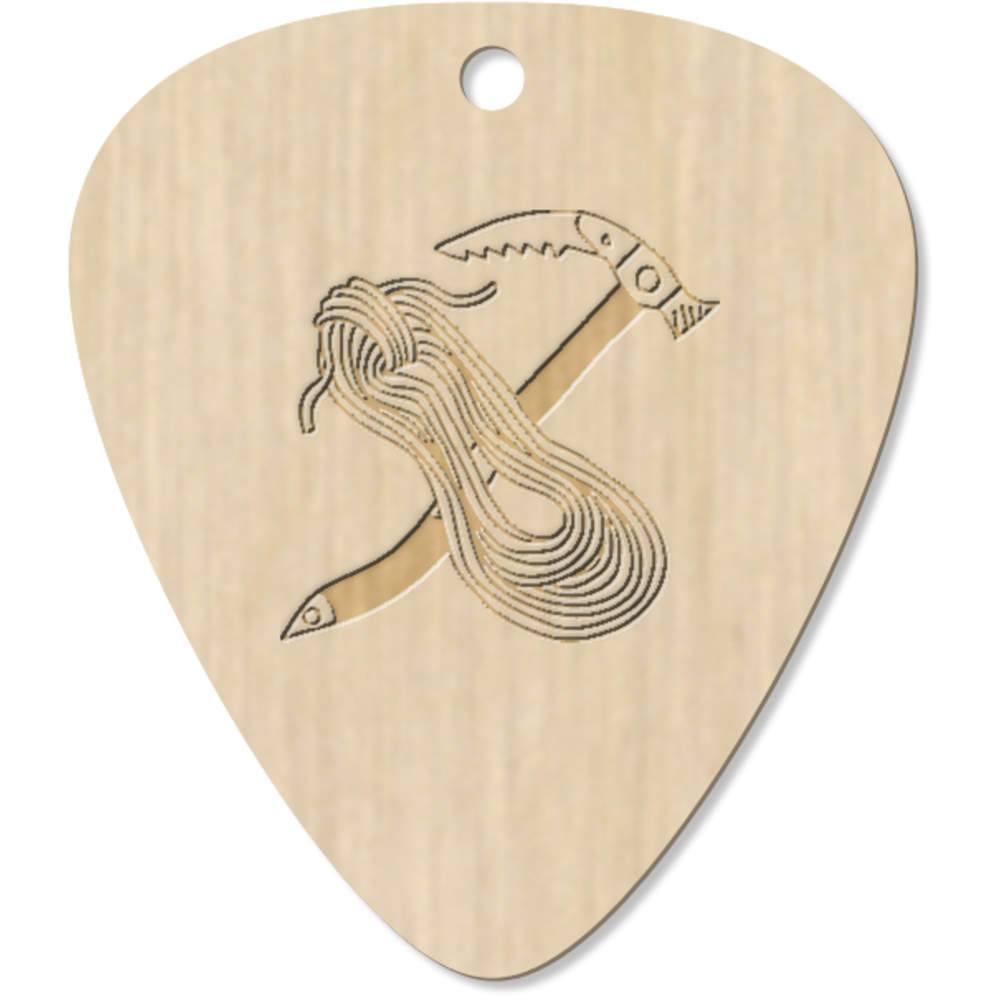 7 x 'Climbing Equipment' Guitar Picks / Pendants (GP00015334)