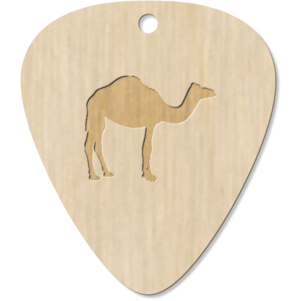 7 x 'Camel Silhouette' Guitar Picks / Pendants (GP00015698)