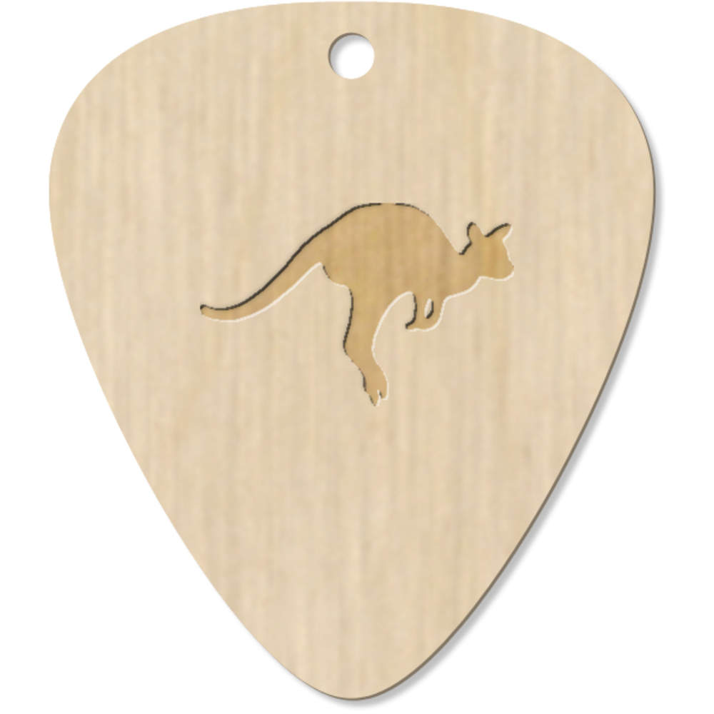 7 x 'Kangaroo Silhouette' Guitar Picks / Pendants (GP00015704)
