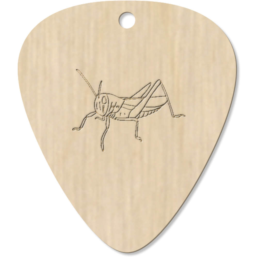 7 x 'Grasshopper Insect' Guitar Picks / Pendants (GP00016082)