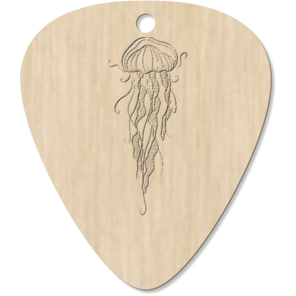 7 x 'Jellyfish' Guitar Picks / Pendants (GP00017658)