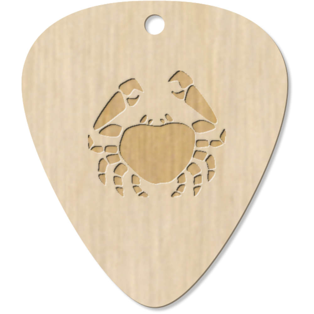 7 x 'Crab' Guitar Picks / Pendants (GP00018132)