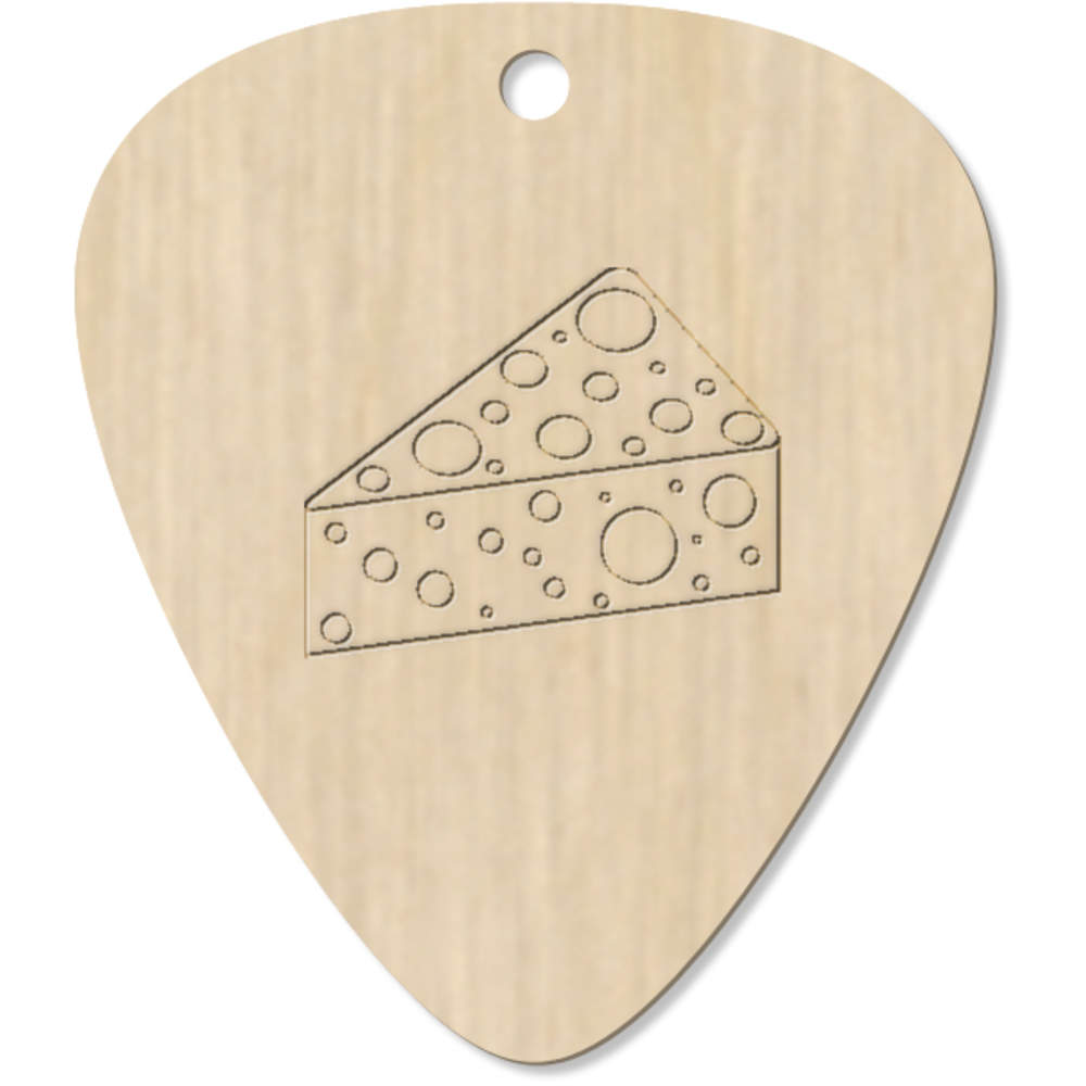 7 x 'Swiss Cheese' Guitar Picks / Pendants (GP00018291)