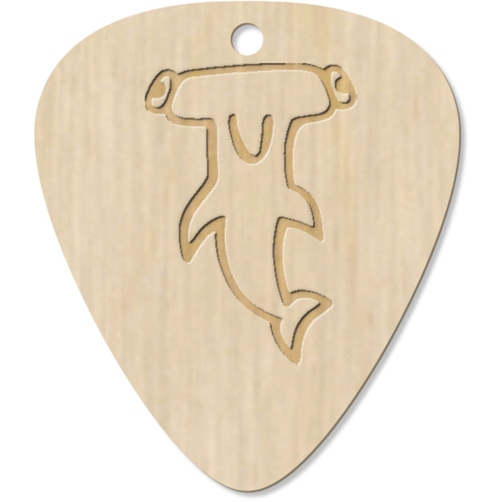 7 x 'Hammerhead Shark' Guitar Picks / Pendants (GP00018925)