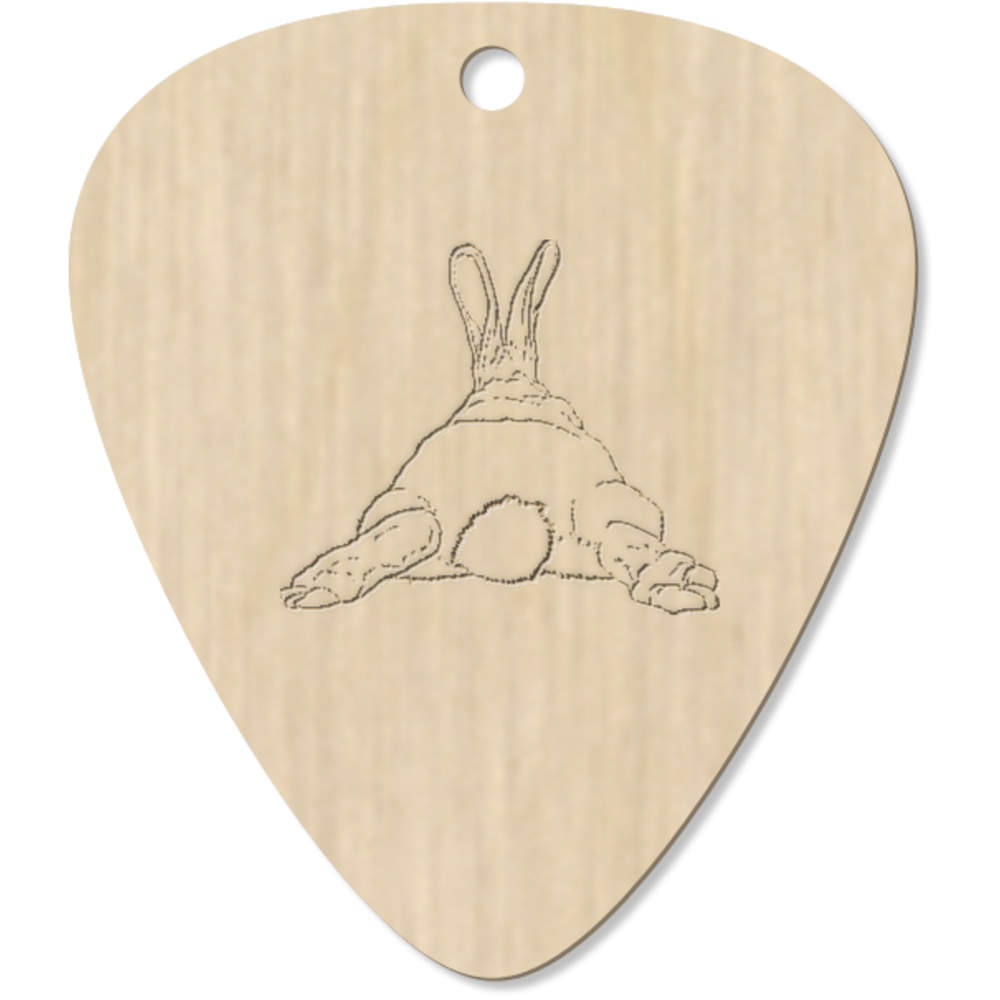 7 x 'Rabbit Bottom' Guitar Picks / Pendants (GP00022775)