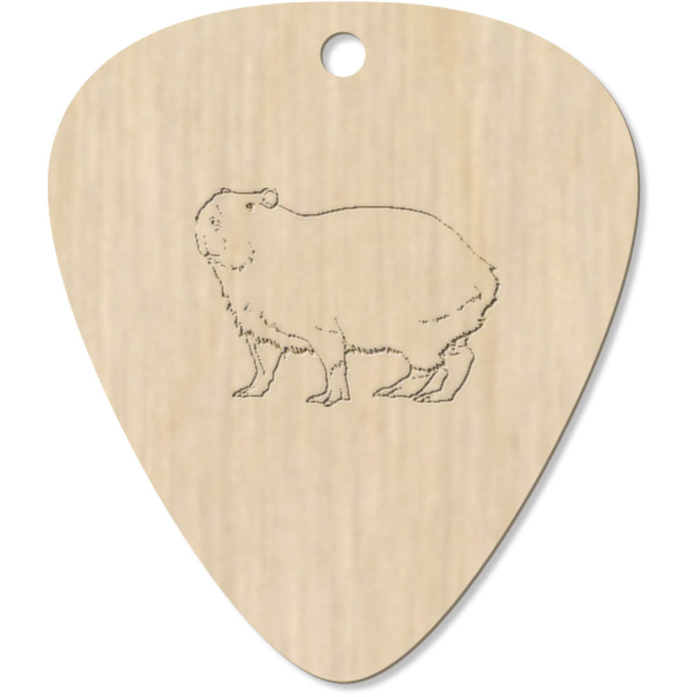 7 x 'Capybara' Guitar Picks / Pendants (GP00023109)