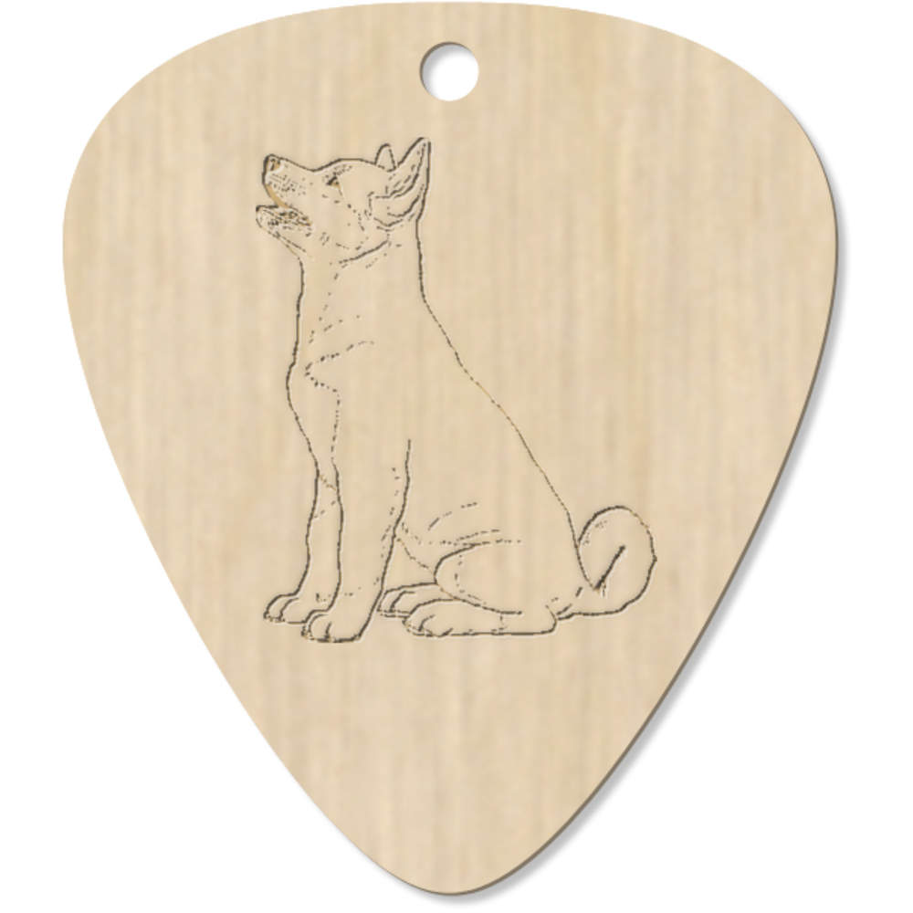 7 x 'Akita Puppy' Guitar Picks / Pendants (GP00023189)