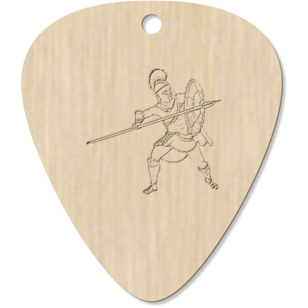 7 x 'Spartan Warrior' Guitar Picks / Pendants (GP00023232)