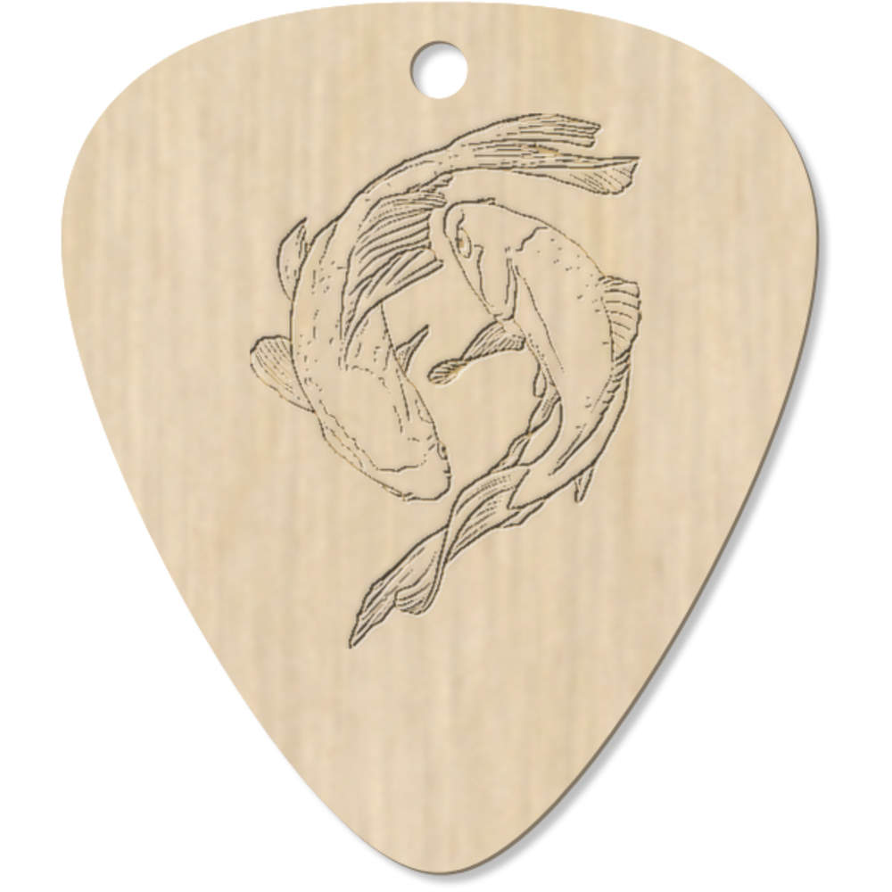 7 x 'Koi Carp' Guitar Picks / Pendants (GP00023772)