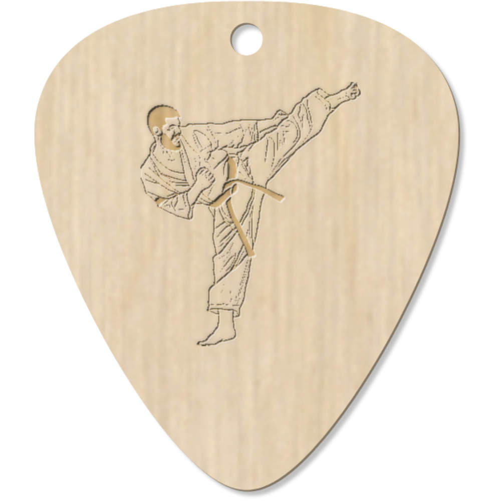 7 x 'Karate Kick' Guitar Picks / Pendants (GP00023847)
