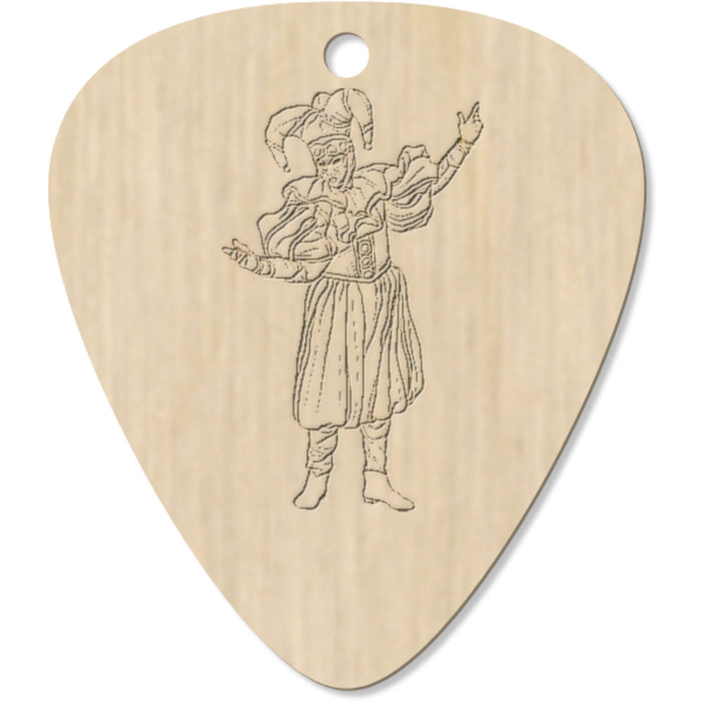 7 x 'Court Jester' Guitar Picks / Pendants (GP00024143)
