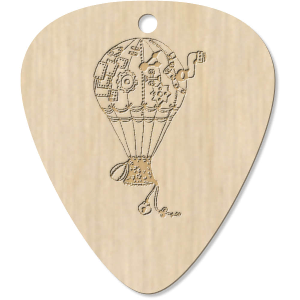 7 x 'Steampunk Hot Air Balloon' Guitar Picks / Pendants (GP00025580)