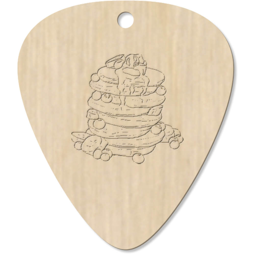 7 x 'Pancake Stack' Guitar Picks / Pendants (GP00026041)