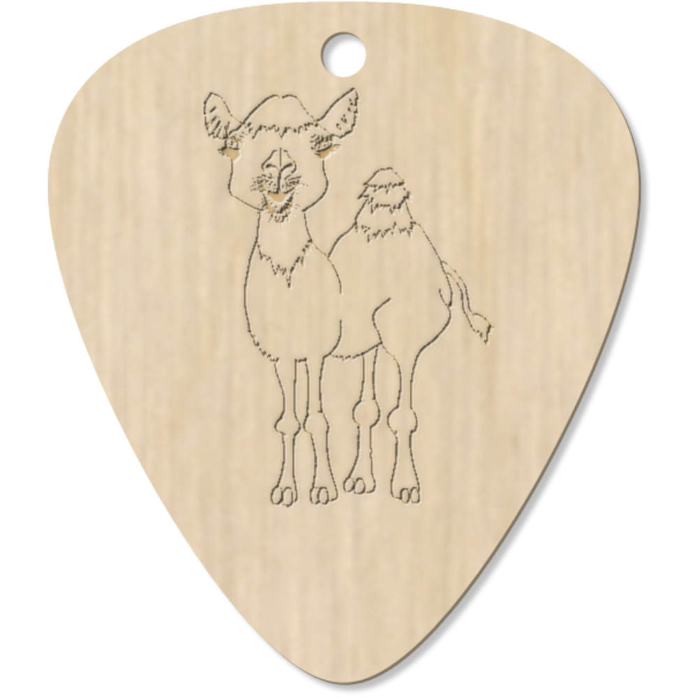 7 x 'Camel' Guitar Picks / Pendants (GP00026095)
